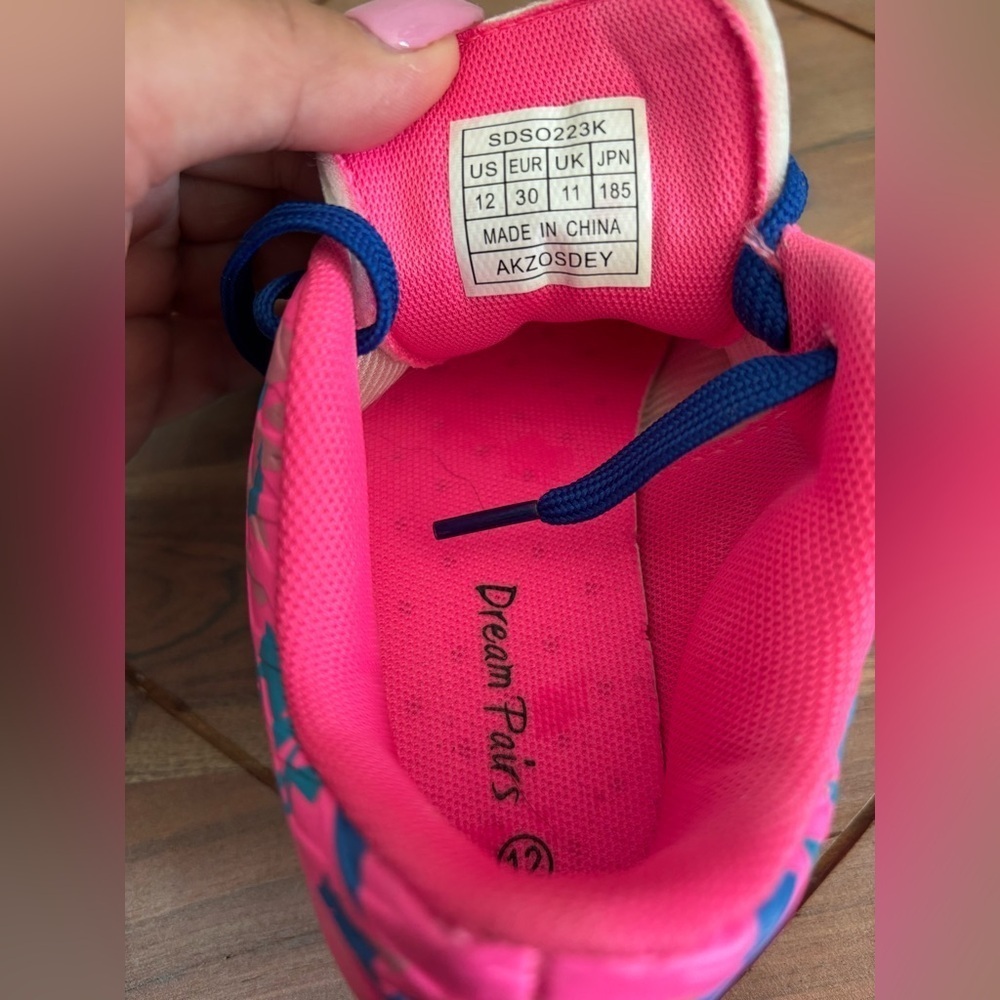 Dream Pairs Pink and Blue Sneakers Vibrant Design - Picture 6 of 8